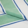 thumbnail image 4 of Aston & Arden Luxury Beach Towel, Oversized 35x70 in., Ultra Soft and Plush, Thick 600 GSM, Green and Blue Pinstripes, 4 of 11