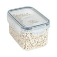 thumbnail image 2 of Pompotops Single Transparent Plastic Storage Tank Vacuum Moisture Proof Fresh-keeping Storage Storage Sealed Tank,Kitchen Sealed Jar With Lid Moisture Fresh-keeping Box Clearance, 2 of 6