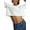 White, variant on Short Sleeve Loose Crop Top Women Crew Neck Crop Shirt Drop Shoulder Casual Boxy Yoga Running Cropped Baic Tee Green S