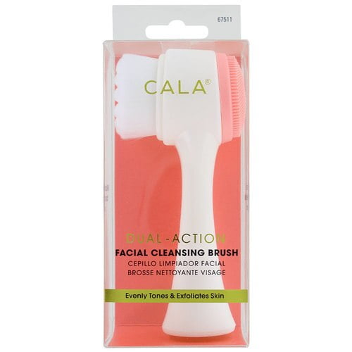 Cala DualAction Facial Cleansing Brush Pink