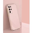thumbnail image 2 of Compatible with Galaxy S21 Ultra Case Cover Cute Full Camera Lens Protection & Electroplate Shockproof Bumper Case TPU Protective Phone Cases for Samsung Galaxy S21 Ultra 5G 6.8"-Pink, 2 of 11