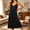 Black, variant on NominalSnug Women's Long Satin Nightgowns Sleeveless Sleepwear Wide Strap Tank Pajamas Dress V Neck Full Length Sleepshirts