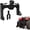 Black, variant on 3 Point Quick Hitch Category 1 with 2" Receiver, 3000 lbs Capacity 5-Position Adjustable Hook