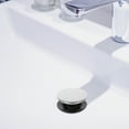 thumbnail image 4 of PAMINGONO Desagüe Con Botón Pulsador Para Lavabo Con Rebosadero Acabado Plateado Elegante, 4 of 7