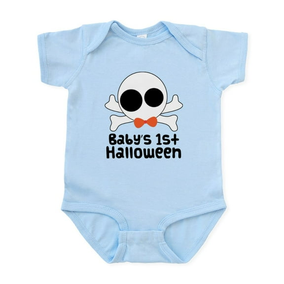CafePress - Baby's 1St Halloween Skull Infant Bodysuit - Baby Light Bodysuit, Size Newborn - 24 Months