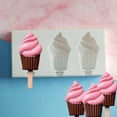 thumbnail image 6 of 2/1pcs Silicone Molds Large Cakesicles Silicone Mould Cupcake Shape Homemade Cake Pop Mold With 3 Wooden Sticks For DIY Cakesicle Dessert Mold, 6 of 9