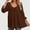 Coffee, variant on TIANZEN Trendy Plus Size Tops For Everyday And Casual Wear V Neck Design With Tie Detail For Spring And Autumn Easy To Womens Long Sleeve Business Shirts Tops for Women plus Size T Shirt Tops