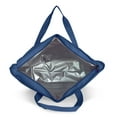 thumbnail image 4 of DALIX Large Cooler Tote Bag w/ Zipper Leakproof Bottom Carry Storage Diaper Bag (Navy Blue), 4 of 4