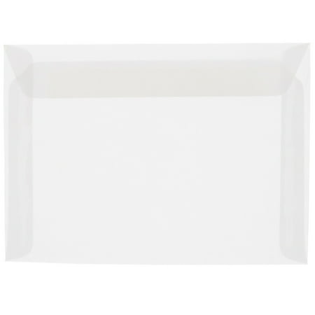 UPC: 0609465314266 | JAM 9 x 12 Booklet Translucent Envelopes  1000/Carton  Clear