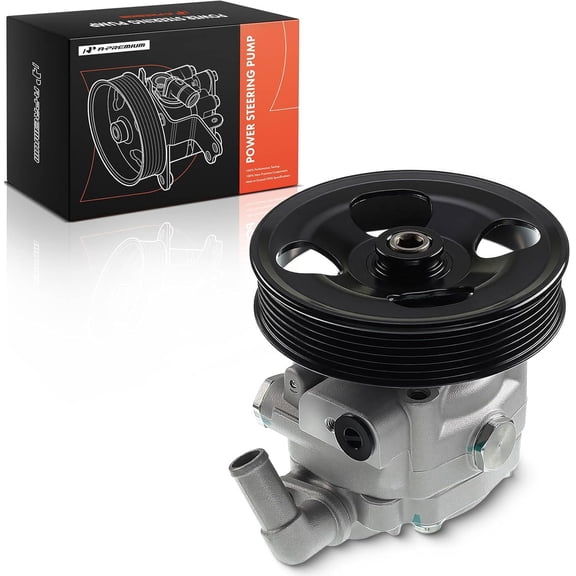 A-Premium Power Steering Pump with Pulley Replacement for Volvo XC90 (V8 4.4L Only) 2005-2011