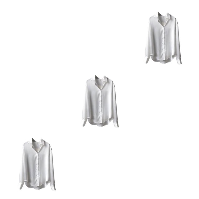 Camisa de mujer Sonducket de manga larga color sólido S M L XL XXL