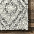 thumbnail image 5 of nuLOOM Iola Geometric Shag Area Rug, 5' 3" x 7' 6", White, 5 of 9
