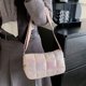 thumbnail image 4 of Bolsa bandolera de invierno de nailon acolchado a cuadros para mujer, bandolera suave para el trabajo (rosa) Ehuebsd Para Estrenar, 4 of 9