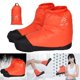 thumbnail image 3 of Plumón Calcetines Botas Térmicas A Prueba Viento Cubre Pies para Hombres Mujeres (Naranja M), 3 of 9