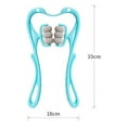 thumbnail image 6 of Multifunctional Manual Six-wheel Neck Massager Massage Relieve Roller Massage Tool, 6 of 10