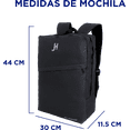 thumbnail image 3 of Mochila Basica negra - gris con candado - Hokins, 3 of 6
