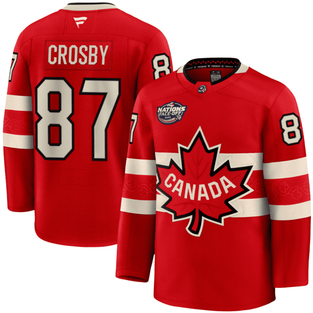 Maillot de hockey face-off Équipe Canada 4 nations Cale Makar #8 XL Maillot de hockey face-off Équipe Canada 4 nations Cale Makar #8 XL