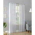 thumbnail image 2 of No. 918 Farrell Semi-Sheer Tab Top Curtain Panel, 40"x63", White, 2 of 5