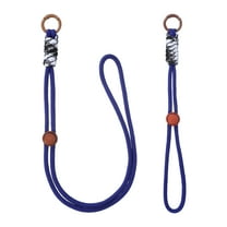 1Set Heavy Duty Paracord Keychain Lanyard, Adjustable Necklace Whistles Lanyard Braided Wrist Strap with Spring Ring for ID Card Badge Holder Keys, Deep Blue/Brown/Black White