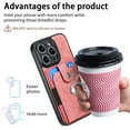 thumbnail image 6 of Jiahe Cover for iPhone 14, Wallet Case with Built-in 360°Rotation Ring Stand,Anti-Drop Shockproof Credit Card Slots Lens Protector Cover,Support Magnetic Car Mount,, pink, 6 of 8
