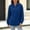 *A-Blue, variant on Women's Sweater,Casual Crew Neck Sweatshirts, Long Sleeve Solid Tops,Loose Pullover Brown,Womens Plus XXL