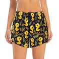 thumbnail image 4 of Lsque Ducks Printed Women's Running Shorts with Liner Pockets,Elastic Quick Dry Workout Athletic Gym Yoga Shorts,Womens High Waist Shorts-, 4 of 9