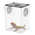 thumbnail image 2 of YIXIGGC Durable Transparent Plastic Ventilated Feeding Container for Lizard Chameleon(Large) XC921-12439, 2 of 9
