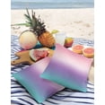 thumbnail image 4 of Outdoor Throw Pillow Cover Purple Pink Teal Color Gradient Waterproof Cushion Covers 2 Pack Modern Minimalist Ombre Art Pillow Cases Home Decoration for Patio Garden Couch Sofa, 4 of 7