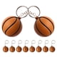 thumbnail image 4 of GOOHOCHY 10 Uds. Mini llaveros de baloncesto, llaveros deportivos, recuerdos de fiesta de baloncesto para niños, llavero de mochila para niños, llavero con colgante de bola deportiva, 4 of 7