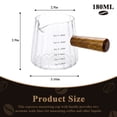 thumbnail image 4 of Glass 6 oz Espresso Shot Cup with Handle, V-Shaped Spout for Coffee, Milk and Syrups, 4 of 7