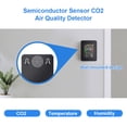 thumbnail image 4 of Sensor semiconductor CO2 calidad del aire temperatura humedad probador (negro) WDOplteas Para estrenar, 4 of 9