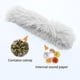 thumbnail image 5 of Juguete Kicker para gatos con hierba gatera y papel que hace ruido, peluche suave, suministros interactivos para mascotas resistentes a la masticación para gatos y gatitos, gris/verde/beige, 9,44, 5 of 6