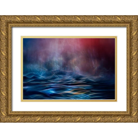 Marthinussen, Willy 18x13 Gold Ornate Wood Framed with Double Matting Museum Art Print Titled - Into the unknown