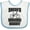 White and Blue, variant on Inktastic Daddys Biking Buddy Boys or Girls Baby Bib