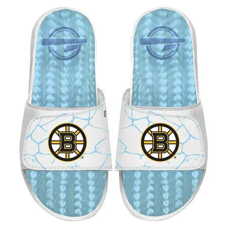 

Men s ISlide White Boston Bruins Ice Gel Slide Sandals