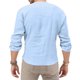 thumbnail image 4 of Blusas y camisas de manga larga con cuello en V Camisa formal con estampado de color para hombre N Blusa y camisa de manga larga con cuello vuelto Blusa para hombre, 4 of 7