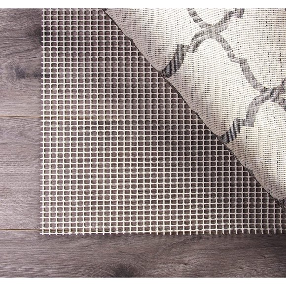 homeroots home decor 392330 4' x 6' Ivory Queen's Supreme Non Slip Rug Pad