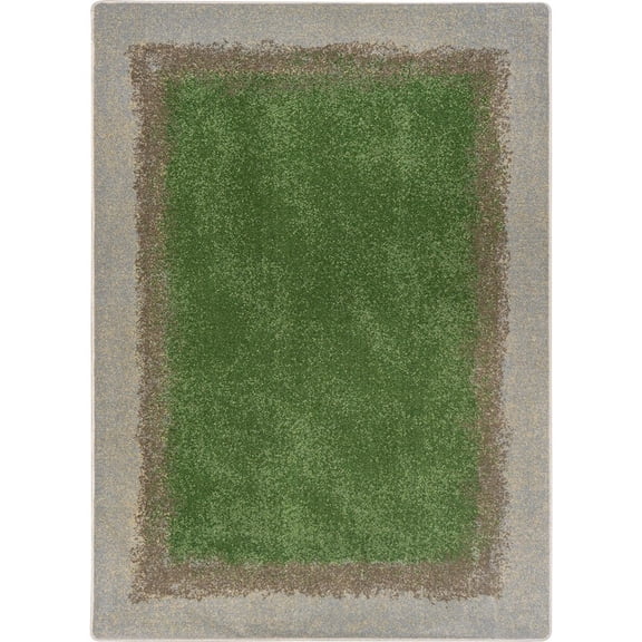 Joy Carpets Kid Essentials Grounded 5'4" x 7'8" Area Rug in Color Meadow