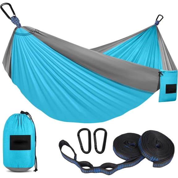 UHIAGREE Camping Hammock,Portable Lightweight Single or Double Travel Backpacking Hammock for Outside