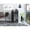 Gray, variant on Modern Two Tier Bar Cart With Lockable Wheels And Open Shelves Gray Glass Door Interior Storage Space