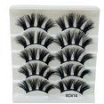 thumbnail image 1 of Pestañas naturales, pestañas postizas, pestañas cortas, pestañas postizas de visón tenues, 5 pares de pestañas postizas naturales, maquillaje natural, cejas postizas negras gruesas., 1 of 3
