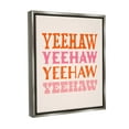 thumbnail image 4 of Stupell Industries Yeehaw Country Typography Typography Painting Gray Floater Framed Canvas Art Print Wall Art, 25 x 31, 4 of 10