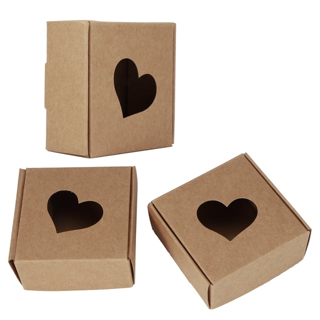 Small Boxes, Recyclable Kraft Paper Gift Box Jewelry Gift Boxes Bulk Packaging Box, Chocolate For Candy Pendants Coins