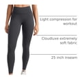 thumbnail image 4 of Pantalones INGIA Cintura Alta 25" Yoga Control de Abdomen Gris S, 4 of 6