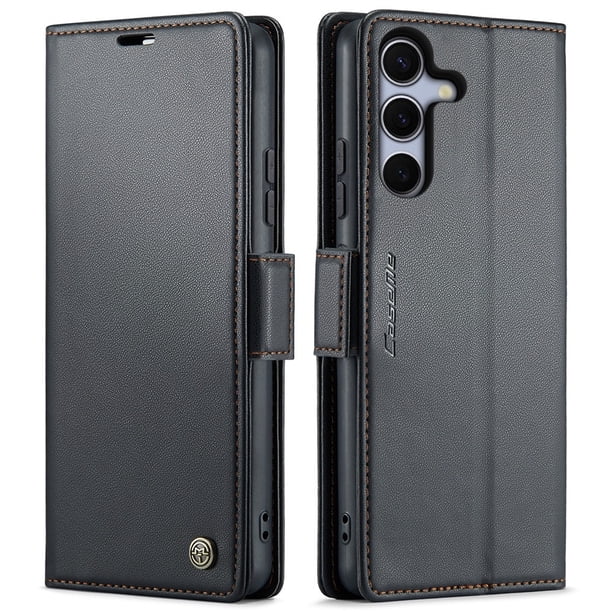 CaseMe Funda de Cuero para Samsung Galaxy S25 5G con Bloqueo RFID, para Samsung Galaxy S25 5G Funda para Mujer y Hombre, Tarjetero con Cierre Magnético, Funda Tipo Folio para Samsung Galaxy S25 5G