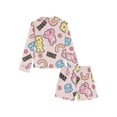 thumbnail image 2 of Care Bears Girls Long Sleeve Coat and Shorts Pajama Set, 2-Piece, Sizes 4-16, 2 of 3