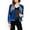 Blue, variant on Women's Button-Up Velvet Jacket with Chest Pockets - Small, Mauve Pink