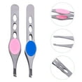 thumbnail image 4 of Miangastore Eyebrow Trimming Tool Flat Beveled Edge Pink 4Pcs 3.9x0.6In, 4 of 8