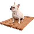 thumbnail image 2 of DogBedMatBlanketPetCrateCushionHomeTravelPuppyKittenSleepingPadBrownXl, 2 of 4