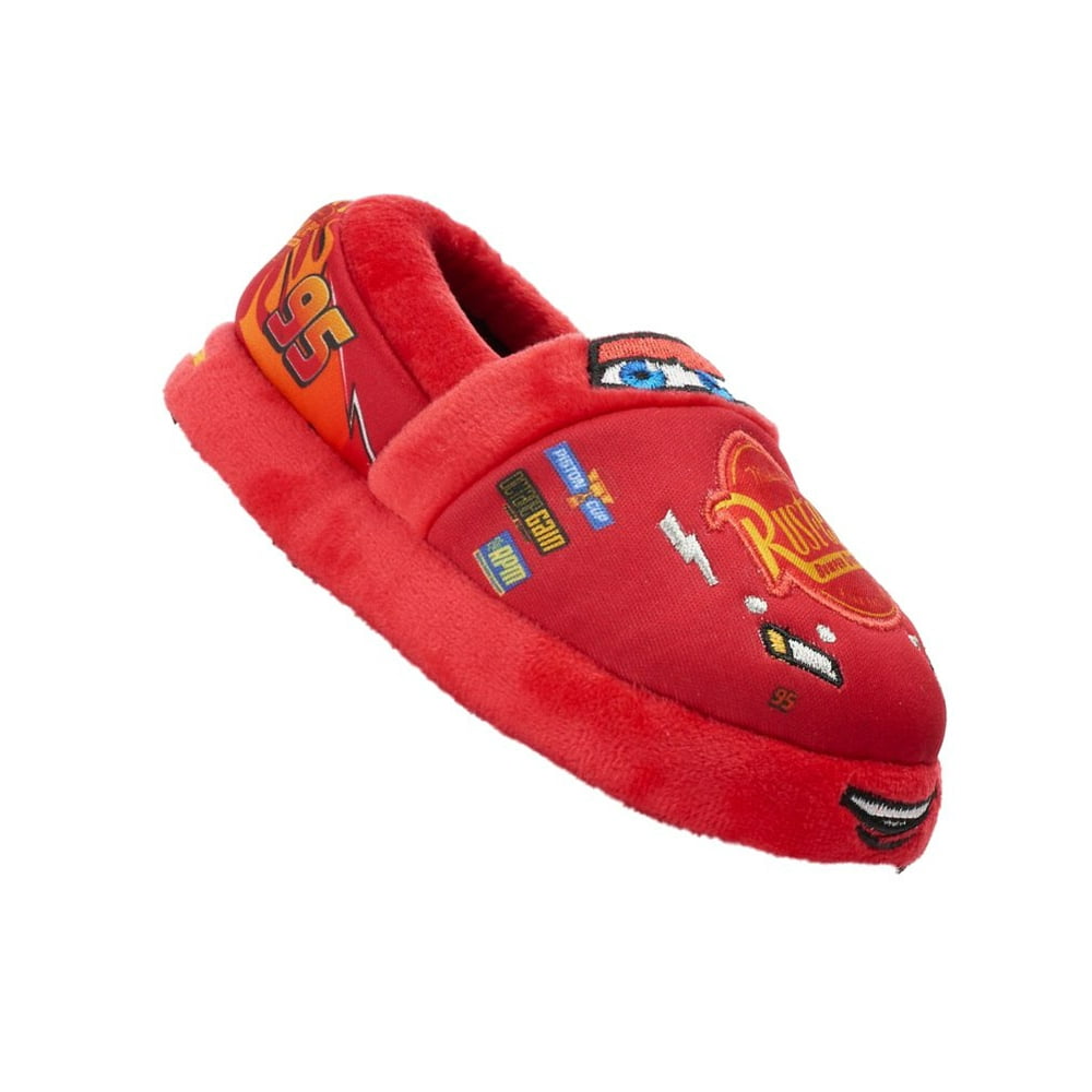 Disney Pixar Cars Disney Cars Toddler & Boys Red Lightning McQueen Slippers House Shoes 1112